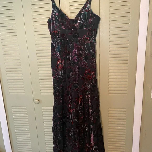 HUTCH TIERED VELVET JUMPSUIT - Picture 6 of 8